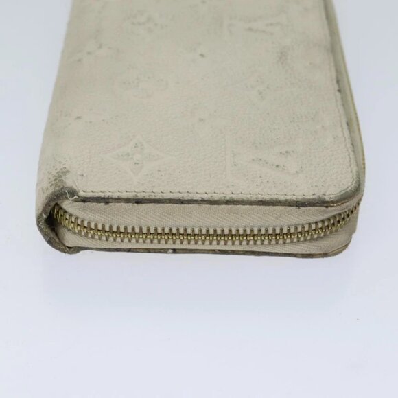LOUIS VUITTON Monogram Empreinte Zippy Wallet Wallet Neige M60546 LV Auth 69792 - Picture 7 of 16